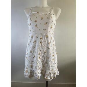 Women's Hollister White Floral Sundress Dress Size S